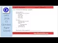 GATE 2016 CS Q15 - Consider the following C program The output of the program is