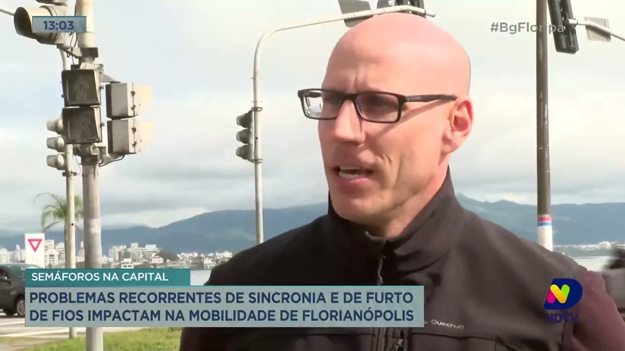 Problemas recorrentes de sincronia e de furto de fios impactam na mobilidade de Florianópolis