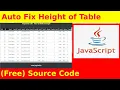 Ep62 - Auto Height Responsive Table