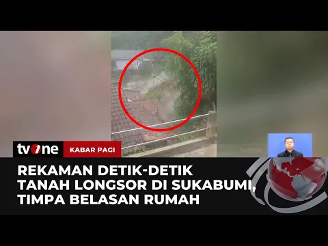 Detik-detik 14 Rumah Tertimpa Tebing Longsor, Warga Lari Ketakutan
