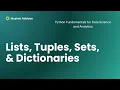 Basic Data Structures Part 3 Dictionaries and Sets