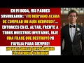 Download Lagu En Mi Boda, Mis Padres Dijeron Con Entusiasmo: ''Tu Hermano Tiene Un AUTO HERMOSO' – Y Yo Solté UNA…