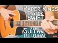 Paper Rings Taylor Swift Guitar Tutorial Paper Rings Guitar Guitar Lesson