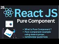 Pure Component in ReactJs Tutorial Complete React Course