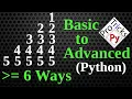 Python Pattern Program - Print Numbers in Triangle Shape Number Pattern Python Number Pattern 11