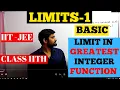 LIMITS PART 1 BASIC LIMITS NOT DEFINED FORMS LIMIT IN GREATEST INTEGER FUNCTION
