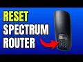 How to Reset Spectrum Router to Factory Default Settings