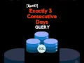 Can you find employees absent for 3 consecutive days in SQL SQL Interview