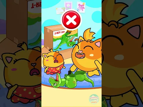 Can the Kittens Build the Dino? 🦖🧩 Mom Shows Them How #kids #cartoons