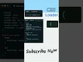 CSS Loader Animation CSS Spinner Loader Animation