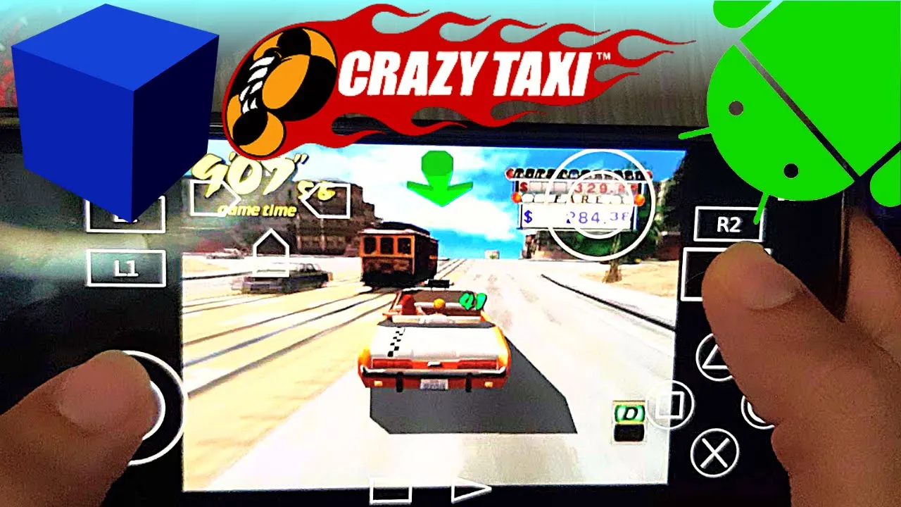 Crazy Taxi 1999 - PS2 Emulator Android Gameplay - Aether SX2 APK - Crazy Taxi 1999 Mobile - 2022