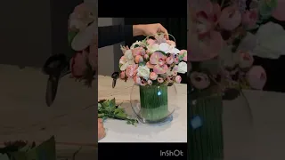                                  تنسيق بوكيه ورد صناعي                               دندنها