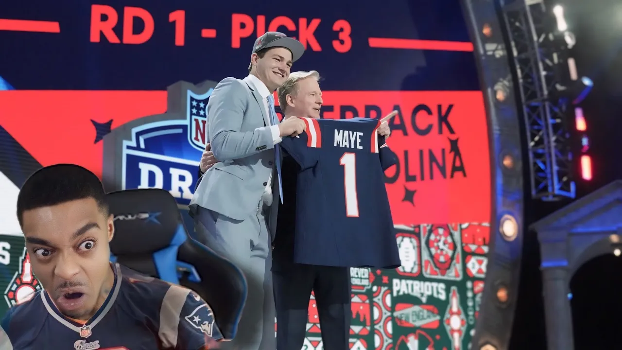 FlightReacts to Patriots Select Drake Maye No. 3 Overall in 2024 NFL Draft