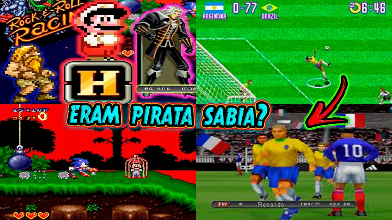 JOGOS NOSTÁLGICOS QUE ERAM PIRATAS E FEITOS POR FANS QUE VOCÊ NÃO SABIA
