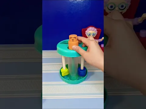 ✨️Yellow bear shape sorter fun sound effect