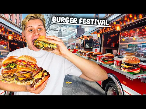 Download MP3 AUSNAHMEZUSTAND! - DAS GRÖßTE BURGER FESTIVAL DEUTSCHLANDS😲🍔(WER HAT DEN BESTEN BURGER?)