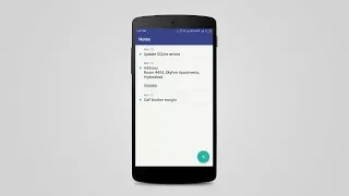Android SQLite Notes App Demo