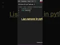 to use in python list remove list remove use in python programming