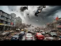 Download Lagu Angstige Windstorm in China DRAAIT Auto's om – Live Tornado Beelden!