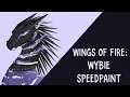 Wings of Fire Nightwing Icewing Hybrid Speedpaint
