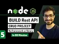 Build Rest API using Node js CRUD API Tutorial Node js Tutorial for Beginners