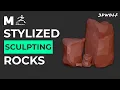Sculpting Rocks in Maya and Zbrush for Beginners pt 1 Rocks Modeling in Maya