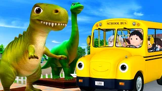We Visit the Dino Museum! 🦖🏛️ Wheels On the Bus | Little Baby Bum