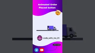 Animated Order Placed Button using HTML CSS Realistic Delivery Animation