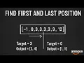 Find First and Last Position of Element in Sorted Array - Leetcode 34 Java
