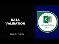 DATA VALIDATION - MS Excel Mega Course