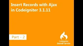 Ajax Crud Codeigniter Insert data with Ajax Codeigntier Sweet alert