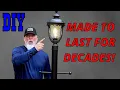 Is This Post Light Made From Aluminum and Glass Really Easy to Install