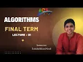 Algorithms Final term Lecture 01 Topic Fibonacci LCS MCM AIUB ACS