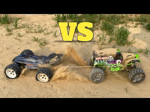 Download MP3 JLB Cheetah RC Car vs Axial SMT10 Grave Digger | Remote Control Car | RC Cars