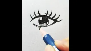 رسم عين بطريقة سهلة وبسيطة Shorts 