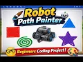 Robot Path Painter Beginner VEXcode VR Art Project