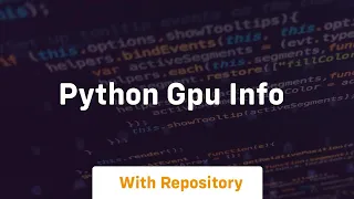 python gpu info