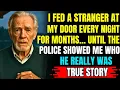 I Fed A Stranger At My Door Every Night For Months… Until The Police Showed Me Who He Really Was.