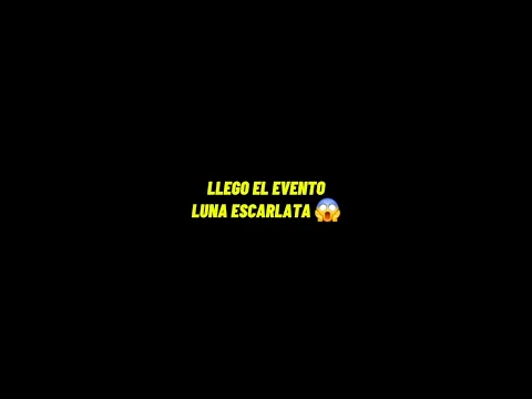 LLego el evento luna escarlata 😱 #freefire #lunaescarlata