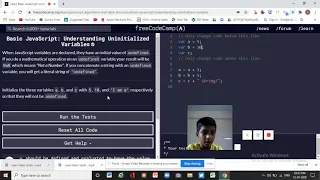 Learn Basic JavaScript Understanding Uninitialized Variables freeCodeCamp org