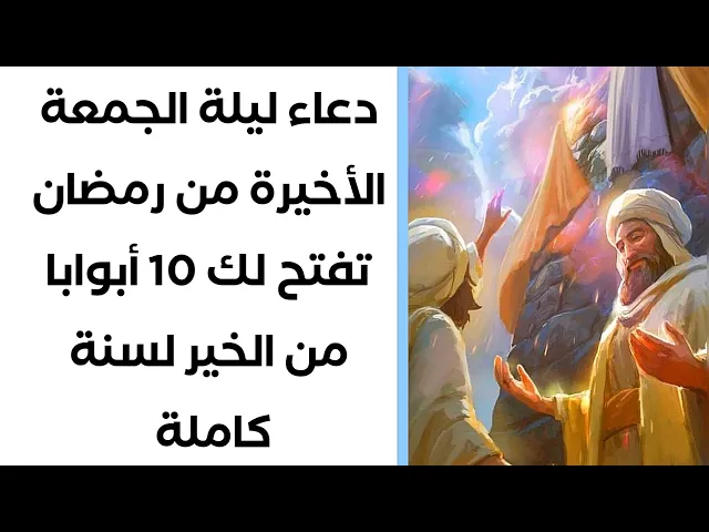 ⁣10 أبواب من الخير وقضاء الحوائج لسنة كاملة / دعاء ليلة الجمعة الأخيرة من شهر رمضان