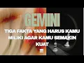 Lagu GEMINI ♊ HAL HAL YG HARUS KAMU MILIKI AGAR KAMU SEMAKIN KUAT !!!