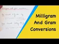 How Many Milligrams Are In A Gram Converting Between Milligrams And Grams In Maths