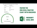 Master the MOS Excel Practice Exam 1 with Voiceover GMetrix Practice 2023 Excel 365-2019