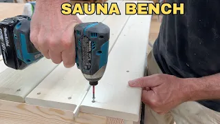 Building a Sauna Bench | DIY Modular Sauna Project – Part 3