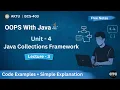 OOPS With Java Unit 4 Map HashMap LinkedHashMap TreeMap Lecture 3 BCS - 403 AKTU