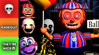 Ranking FNAF Animatronics By How Annoying They Are
