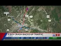 Fiery crash backs up traffic on I-35 in Waco