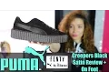 Rihanna x Puma Fenty Creepers Black Satin Review On Foot