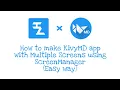 How to make KivyMD app with Multiple Screens using ScreenManager Pydroid3 CodeWithHN